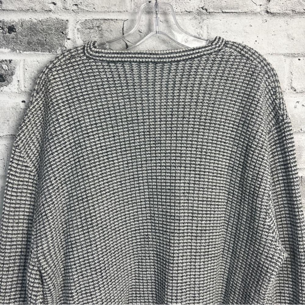 Vintage 90s Jantzen Chunky Rib Knit Oversized V-Neck Pullover Sweater - Picture 8 of 11